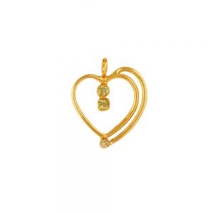 fancy heart pendant